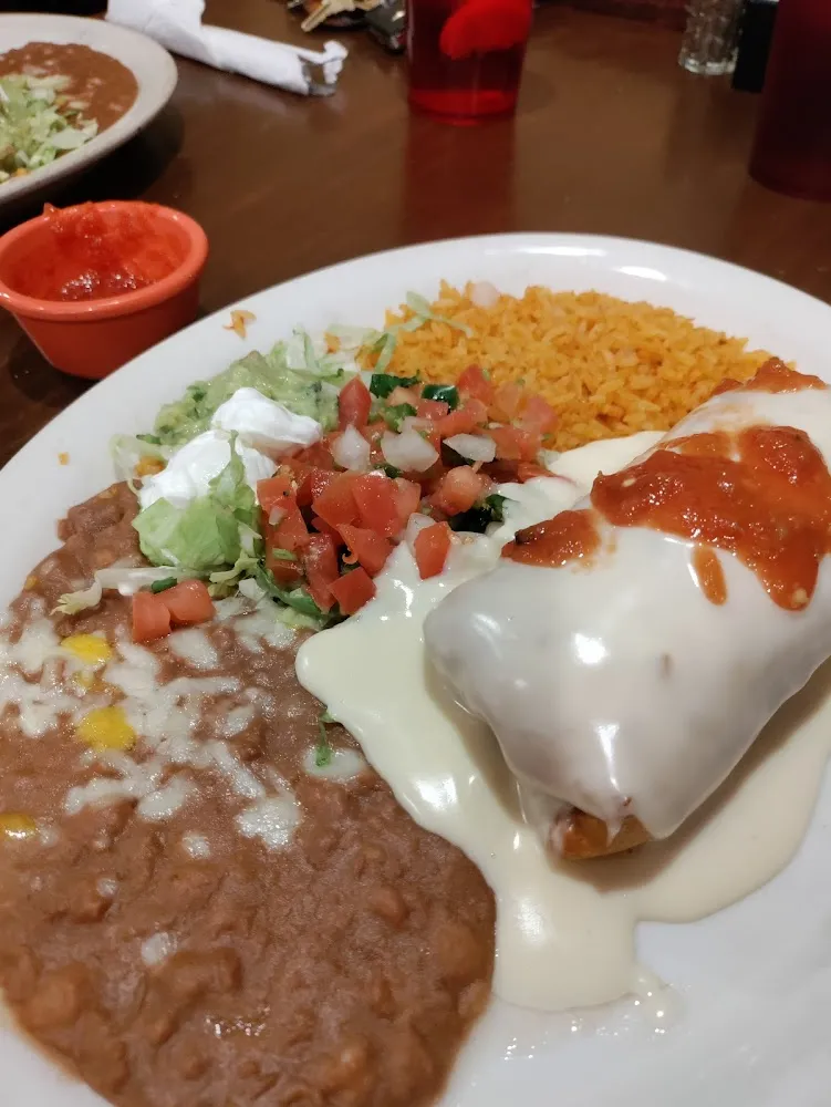 Two Tamales & Cheese Enchilada